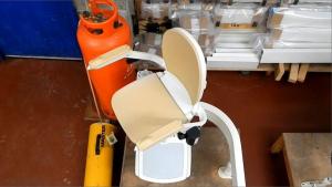 Fully reconditioned Curved Stairlift Powered Swivel Seat