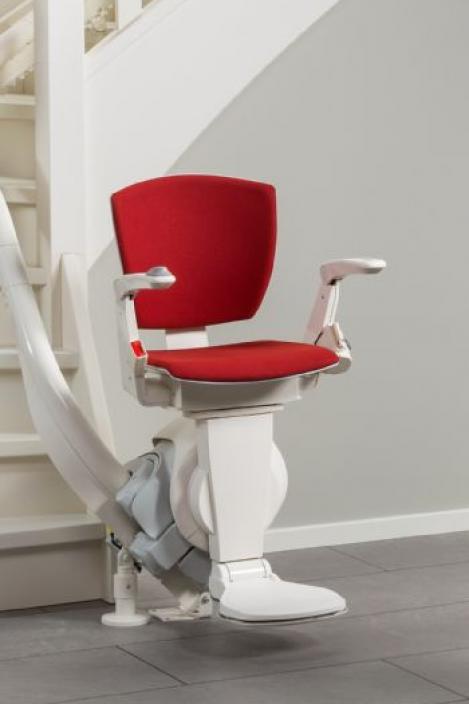 Otolift Modul Air Curved Stairlift Red