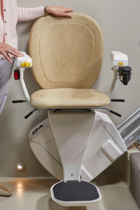 Synergy Stairlift At Bottom Of Stairs