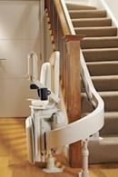 Brooks 80 Curved Stairlift Folded