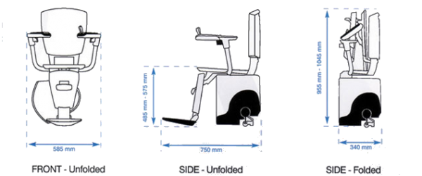 Flow 2 Curved Stairlift Spec and measurements2
