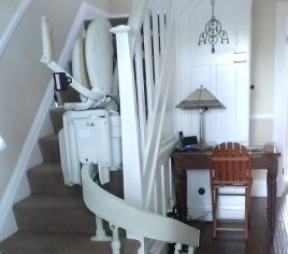 Curved Stairlift Installation Headingley Leeds West Yorkshire