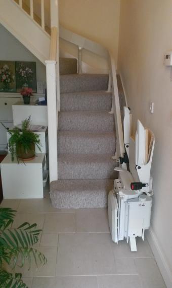 Curved stairlift side profile leeds