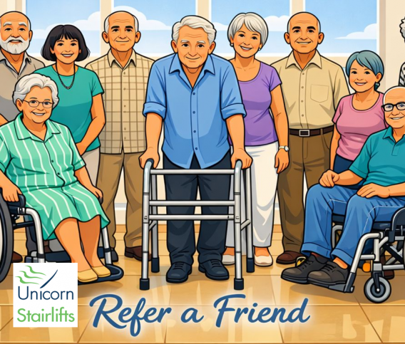 Refer someone to Unicorn Stairlifts for a reward