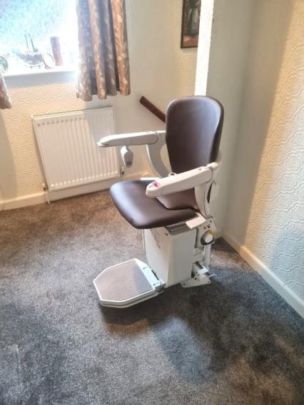 Stannah curved stairlift installation example in leeds