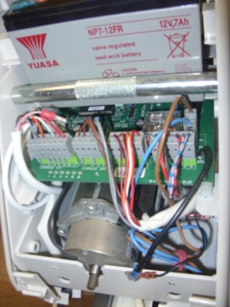 Batteries inside stairlift