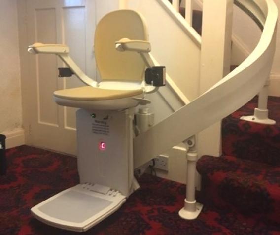 Curved Stairlift installation Wirral